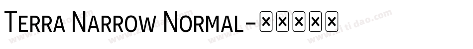 Terra Narrow Normal字体转换